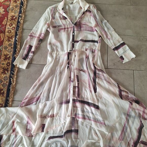 Haute Hippie‎  Long Sleeve silk  Dress tunic  size XS - Picture 7 of 9